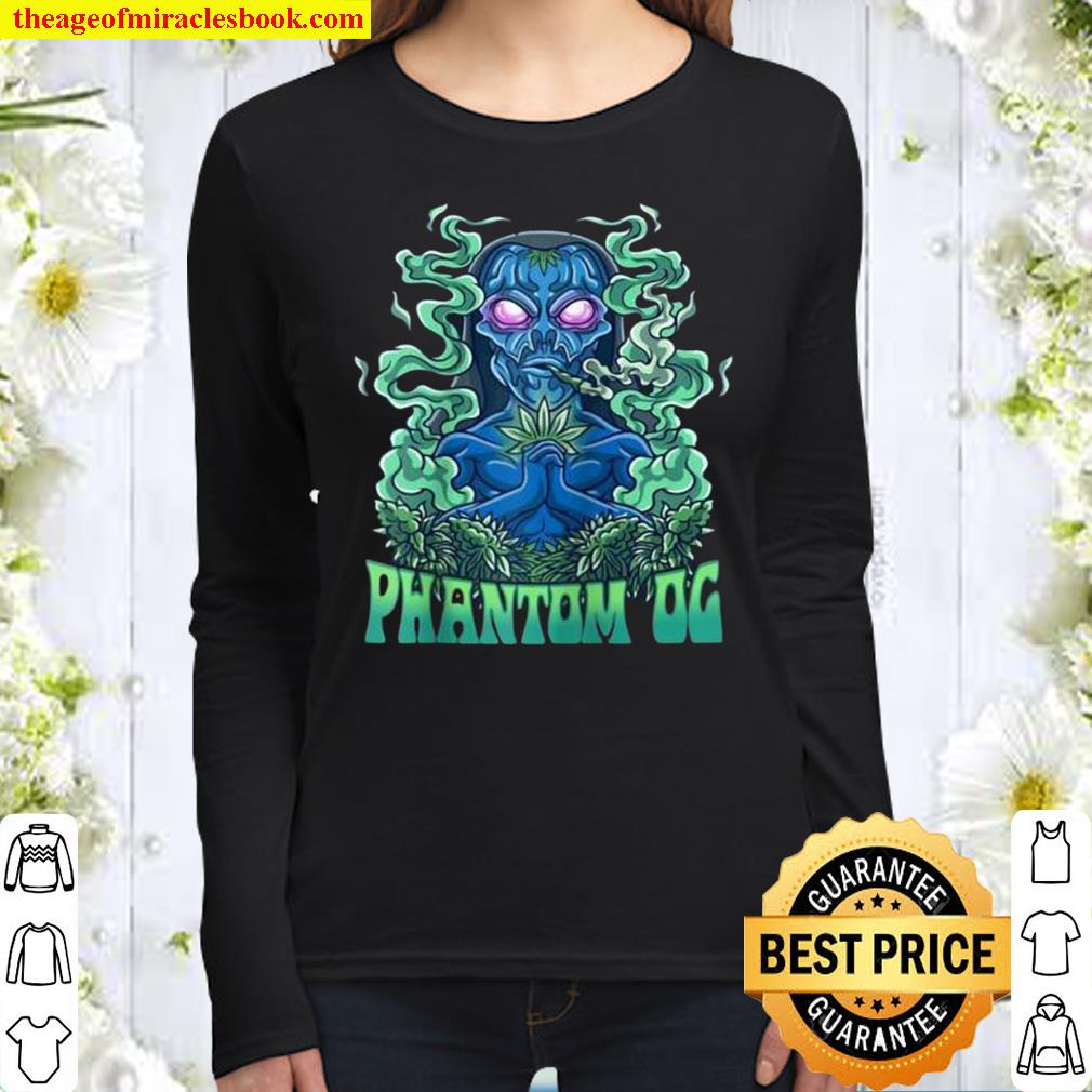 Phantom OG Strain Ghost Weed Hybrid Alien Women Long Sleeved
