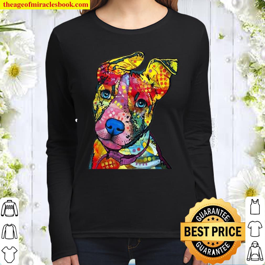 PitBulls Colourful Pit Bulls Women Long Sleeved
