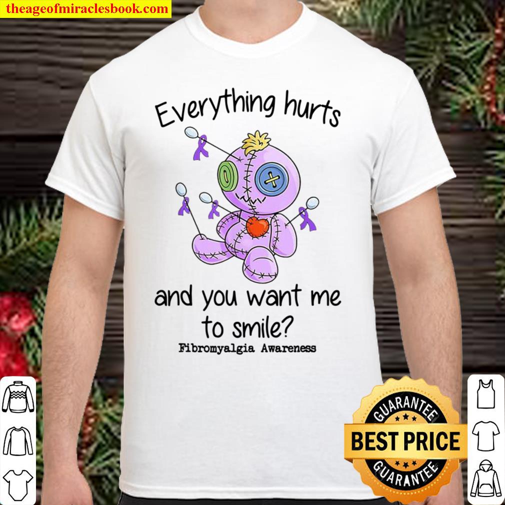 Purple Fixed Doll Fibromyalgia Awareness Everything Hurts new Shirt, Hoodie, Long Sleeved, SweatShirt