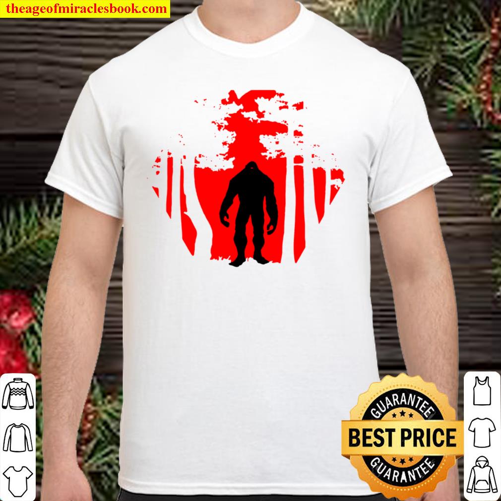 Scary Bigfoot In The Woods limited Shirt, Hoodie, Long Sleeved, SweatShirt
