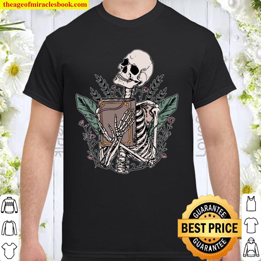 Skeleton Spell Book Witchcraft Gothic Occult Wicca Goth Girl new Shirt, Hoodie, Long Sleeved, SweatShirt