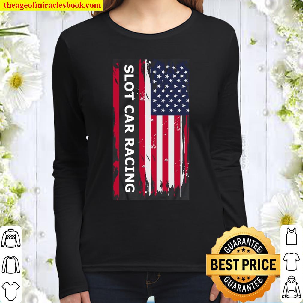 Slot Car Racing Usa Slot Car Racing Gift Women Long Sleeved