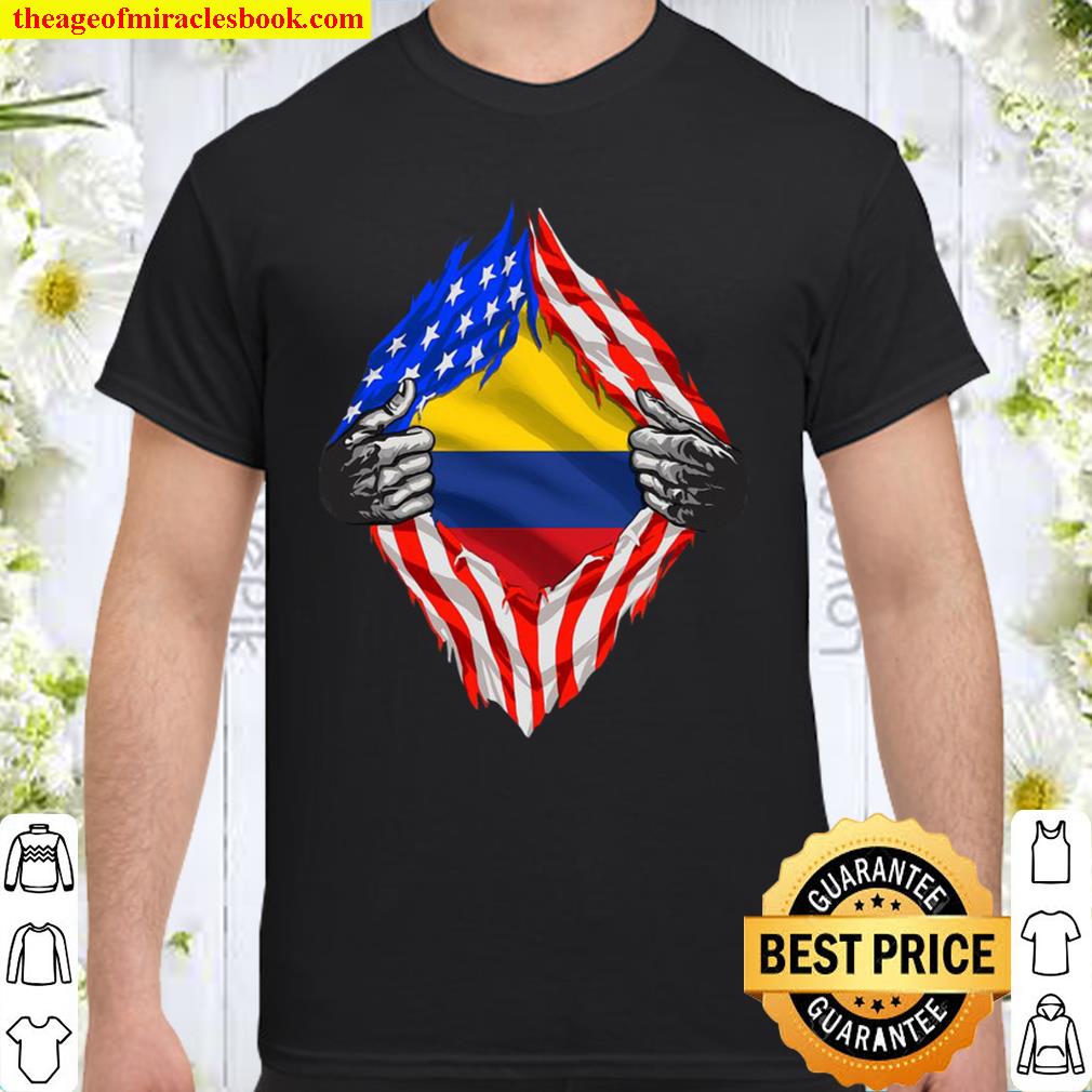 Super Colombian Heritage Colombia Roots Usa Flag Gift 2021 Shirt, Hoodie, Long Sleeved, SweatShirt Super Colombian Heritage Colombia Roots Usa Flag Gift 2021 Shirt, Hoodie, Long Sleeved, SweatShirt