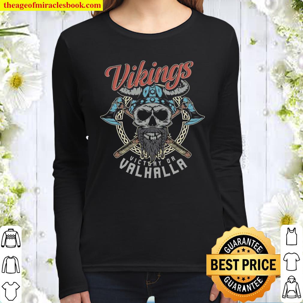 Wikinger Sieg oder Walhalla Langarmshirt Women Long Sleeved