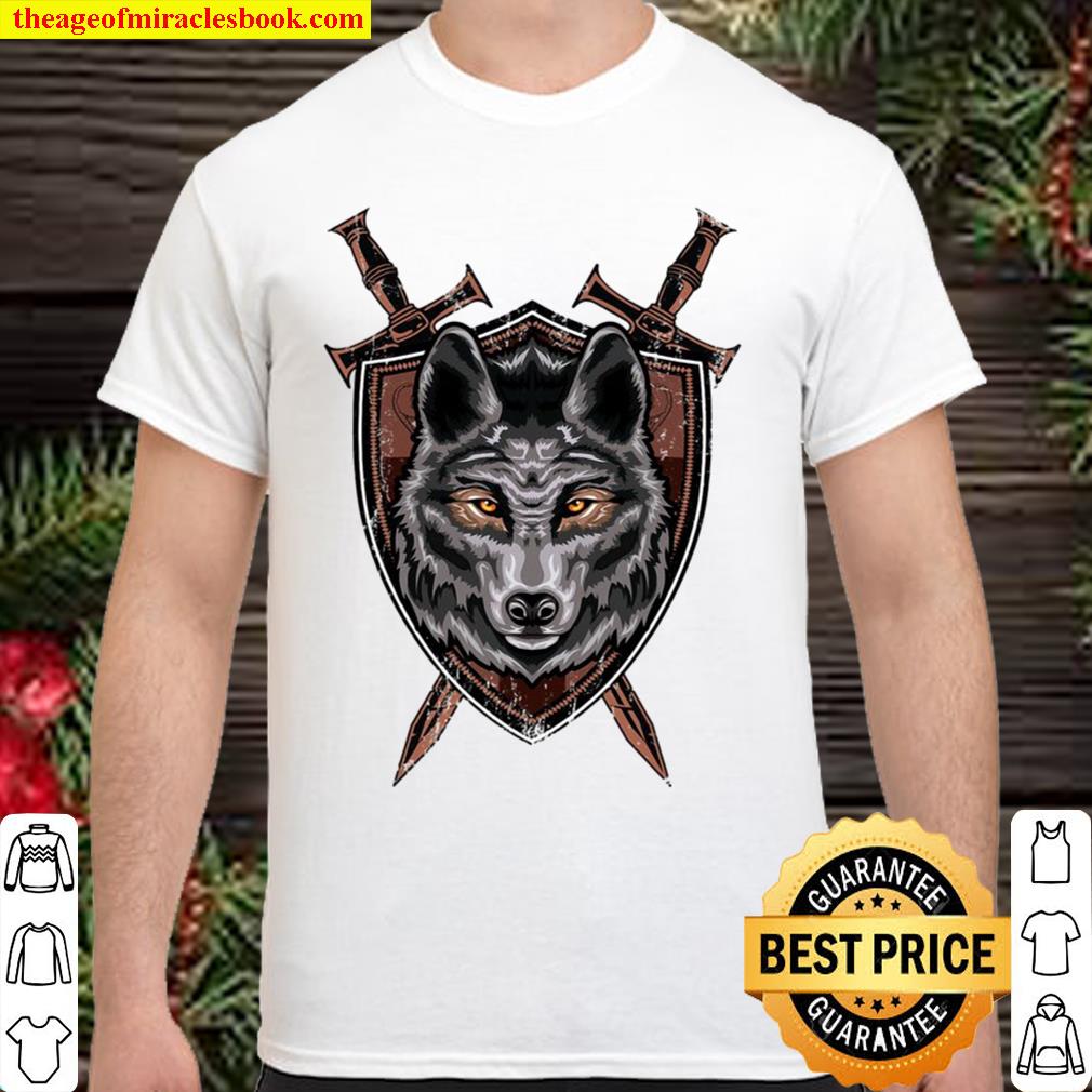 Wolf Sword Shield Renaissance Medieval Knight House Sigil limited Shirt, Hoodie, Long Sleeved, SweatShirt