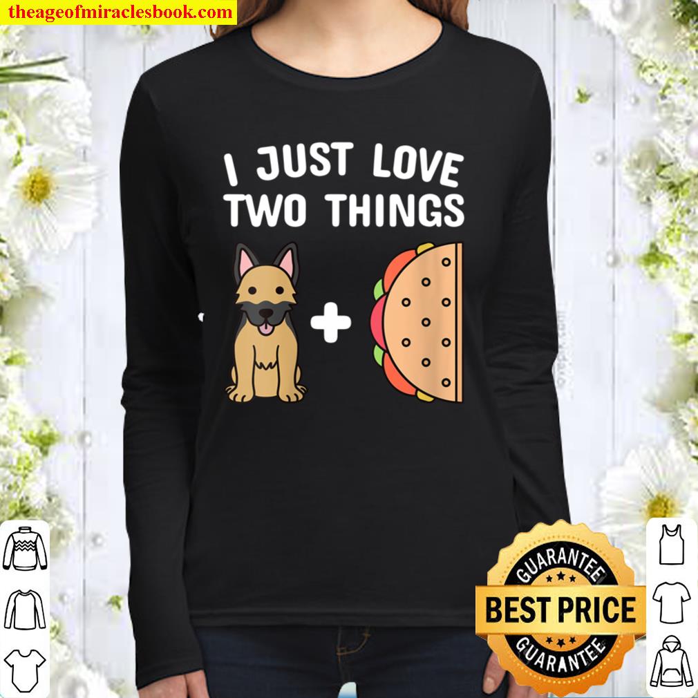 Womens Tacos German Shepherd Dog Women Long Sleeved