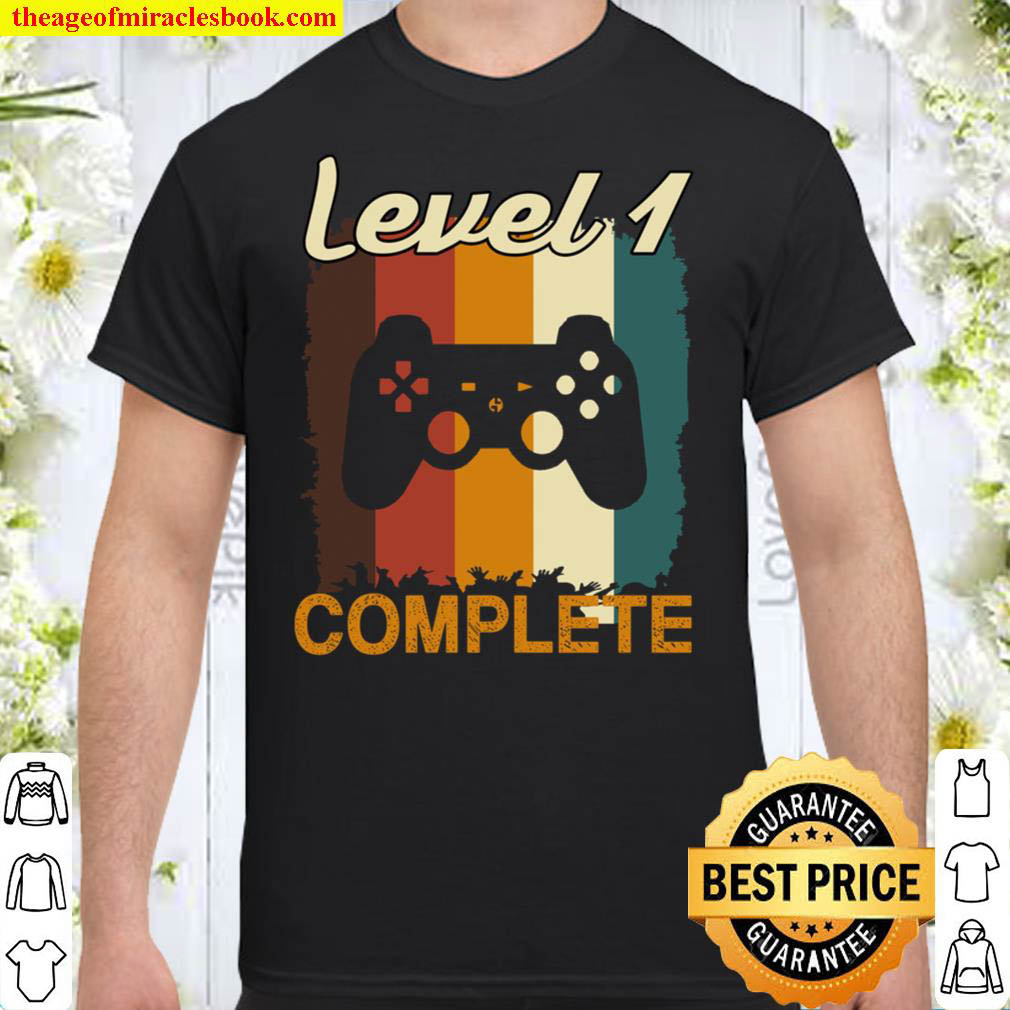 [Best Sellers] – 1st Wedding Anniversary – Vintage Retro Level 1 Complete Shirt