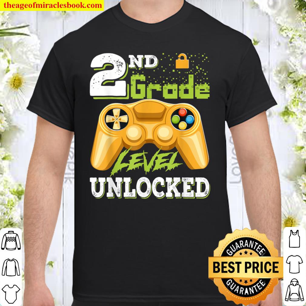 2nd Grade Level Unlocked Video Game Back To School Boys Shirt 2nd Grade Level Unlocked Video Game Back To School Boys Shirt