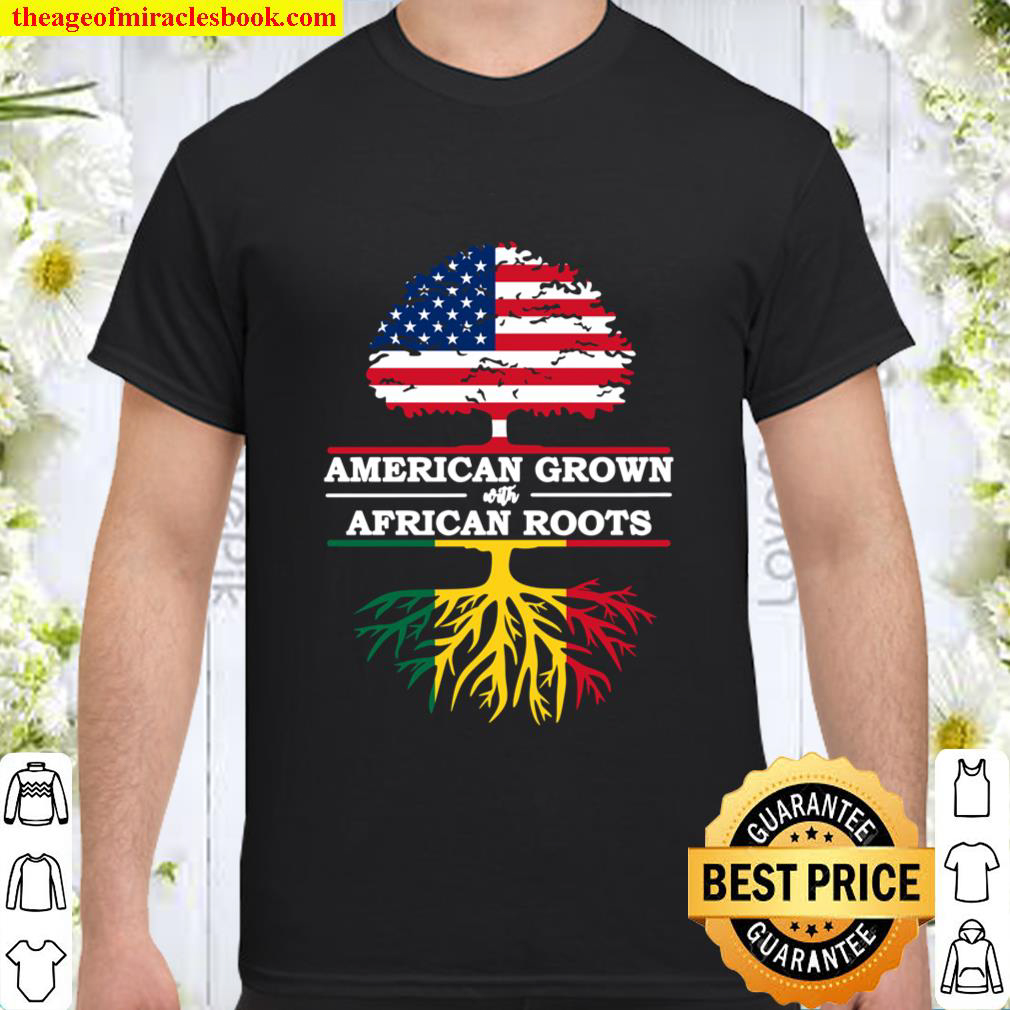 African Roots American Grown Flag shirt