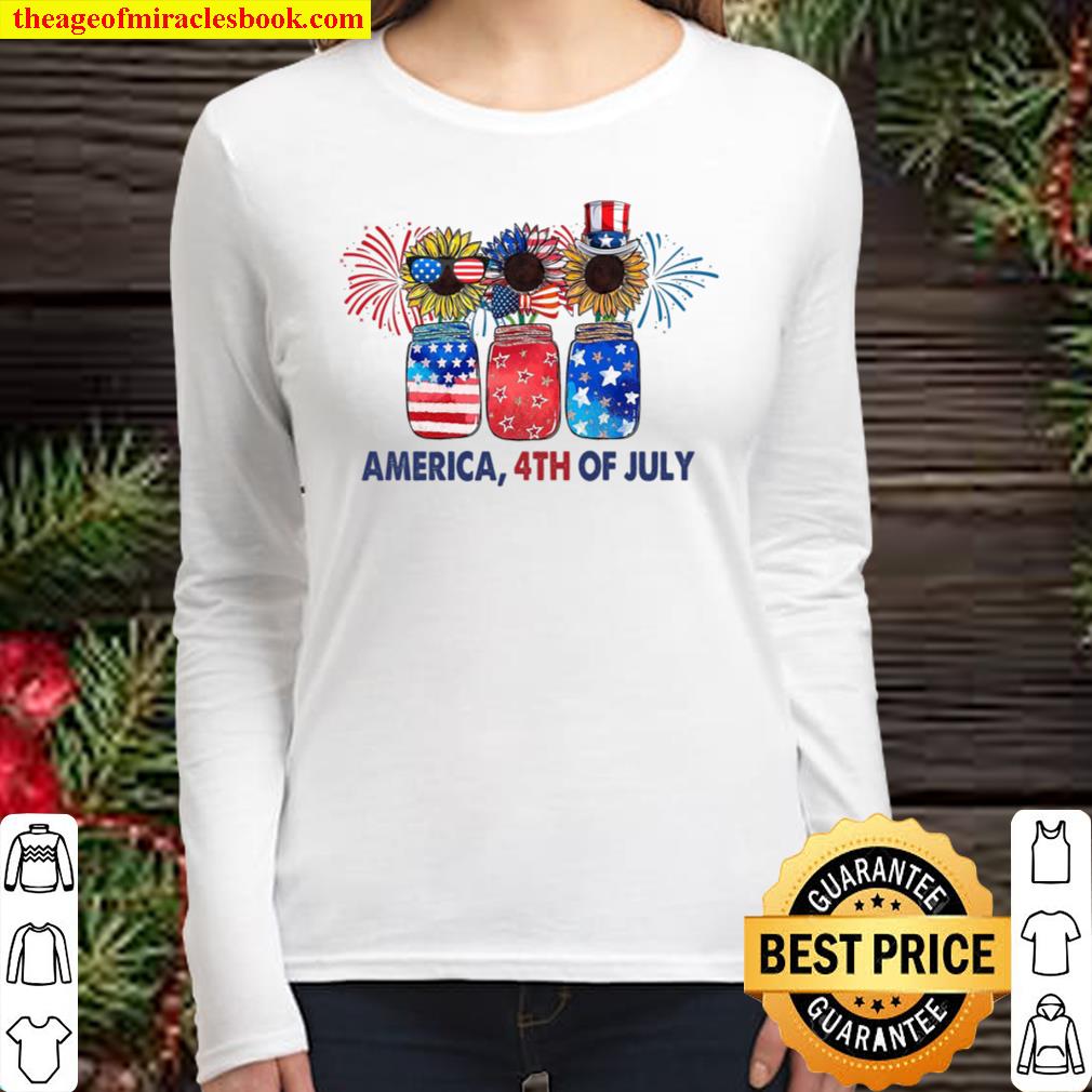 American 4th Of July Women Long Sleeved