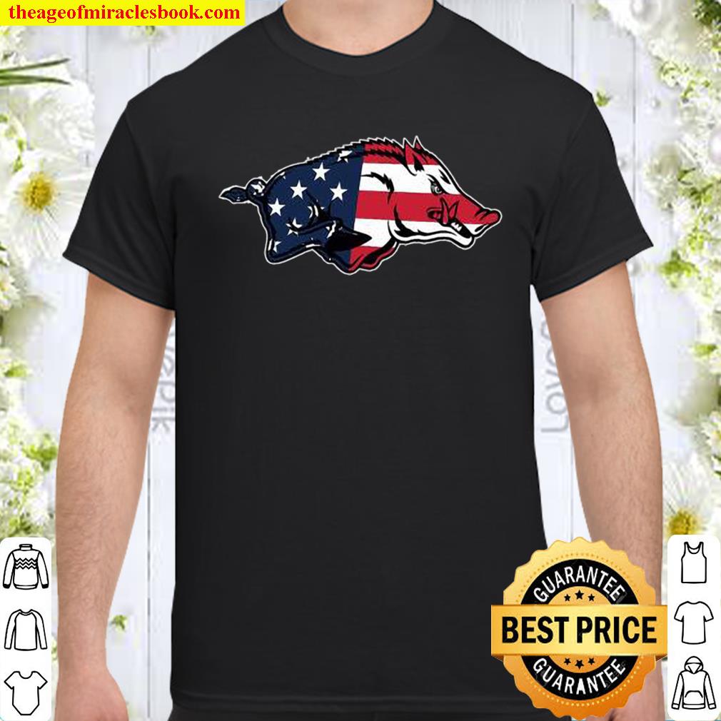 ArKansas razorbacks legend American flag shirt