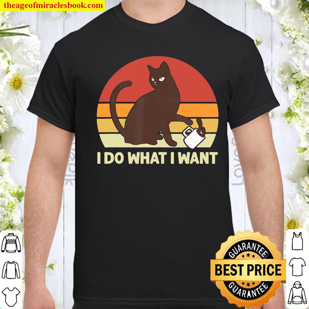 Cat I Do What I Want Sunset Red Cup Funny Cat shirt, hoodie, tank top, sweater