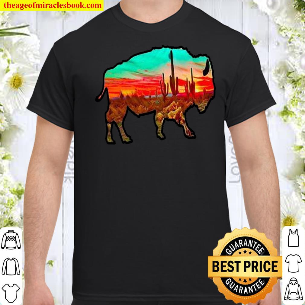 Desert Bison T-Desert Western shirt, Hoodie, Long Sleeved, SweatShirt