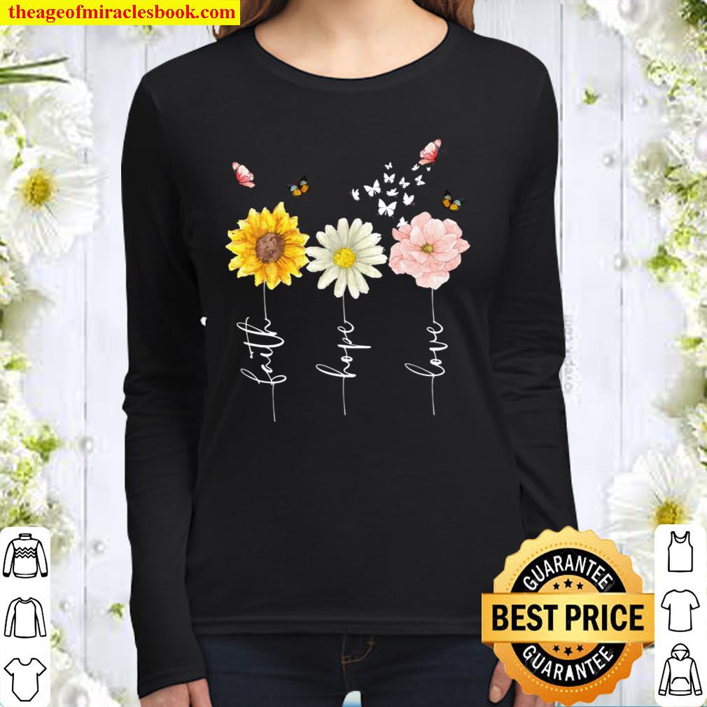 Faith Hope Love Women Long Sleeved