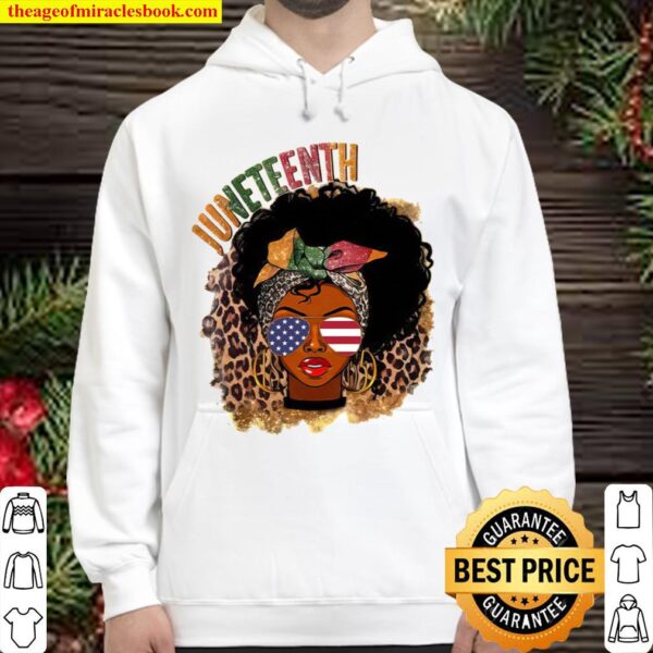 Juneteenth Leopard Black Girl Hoodie