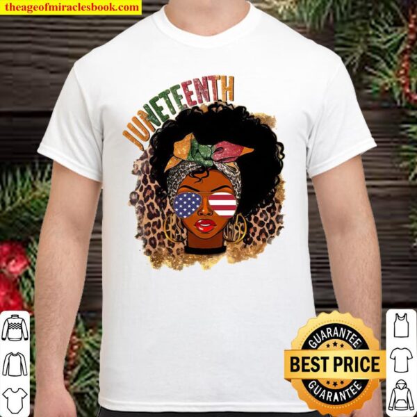 Juneteenth Leopard Black Girl Shirt