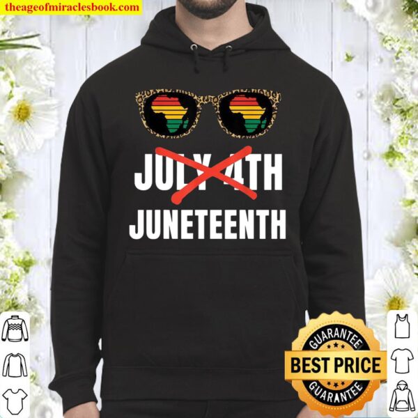 Juneteenth Sunglasses Retro Hoodie