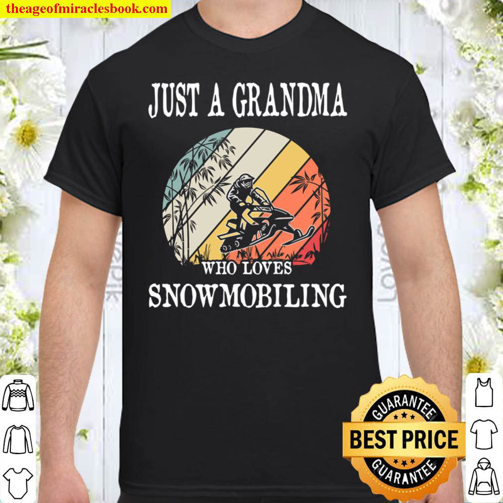 Official Just A Grandma Who Loves Snowmobiling T-Shirt