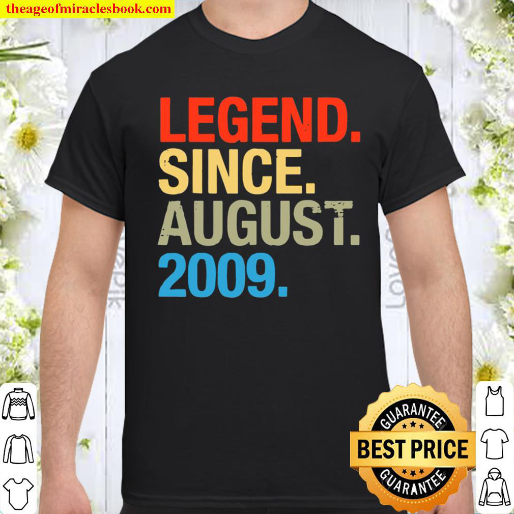 [Best Sellers] – Legend Since August 2009 Birthday 12th Birthday shirt