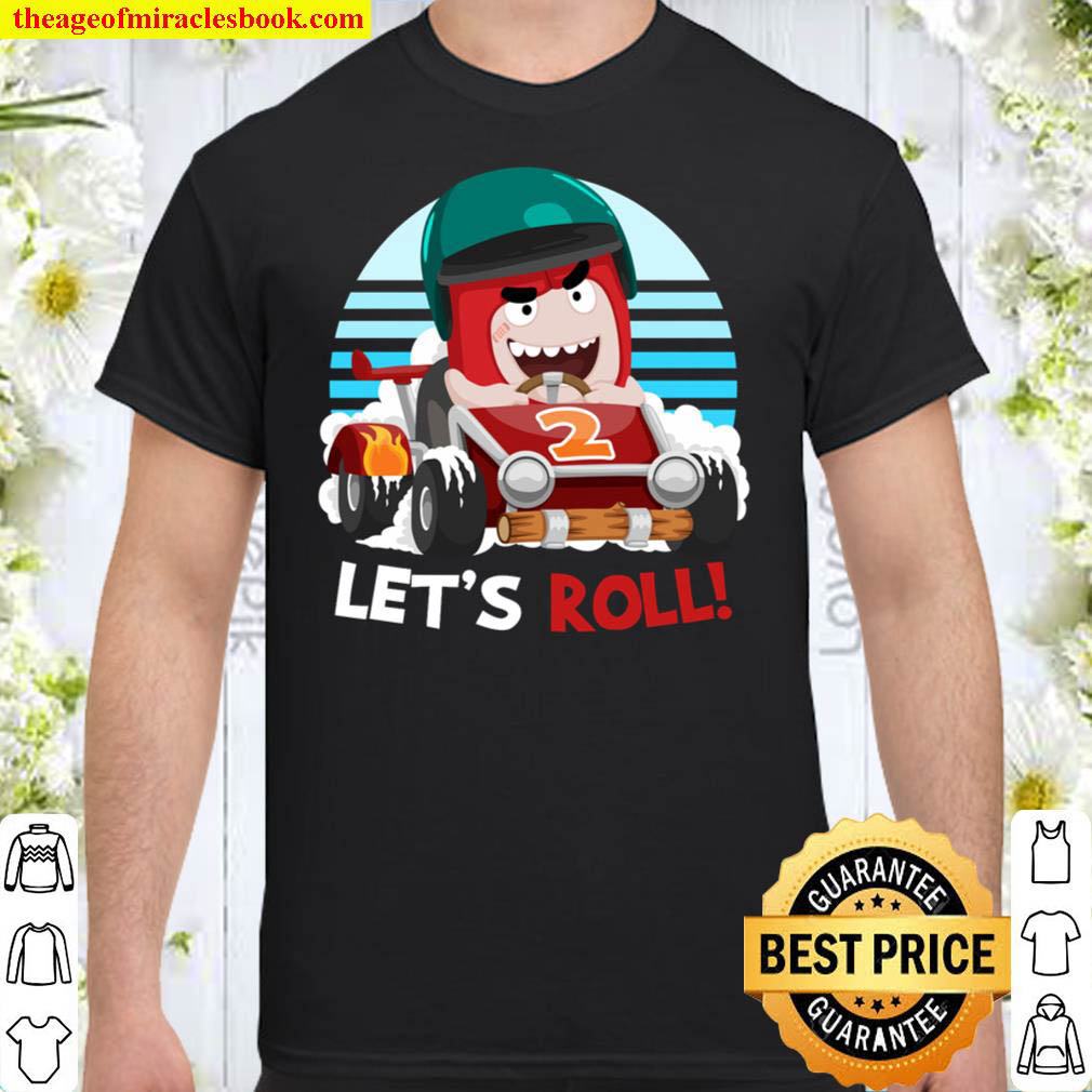 [Best Sellers] – Oddbods Fuse zweiten 2. Geburtstag Rennwagen Let’s Roll Shirt