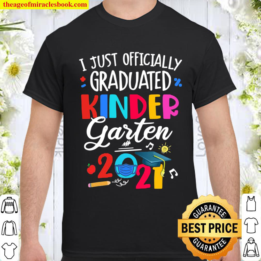 Official Officially Graduated Kindergarten Class Of 2021 Face Mask shirt