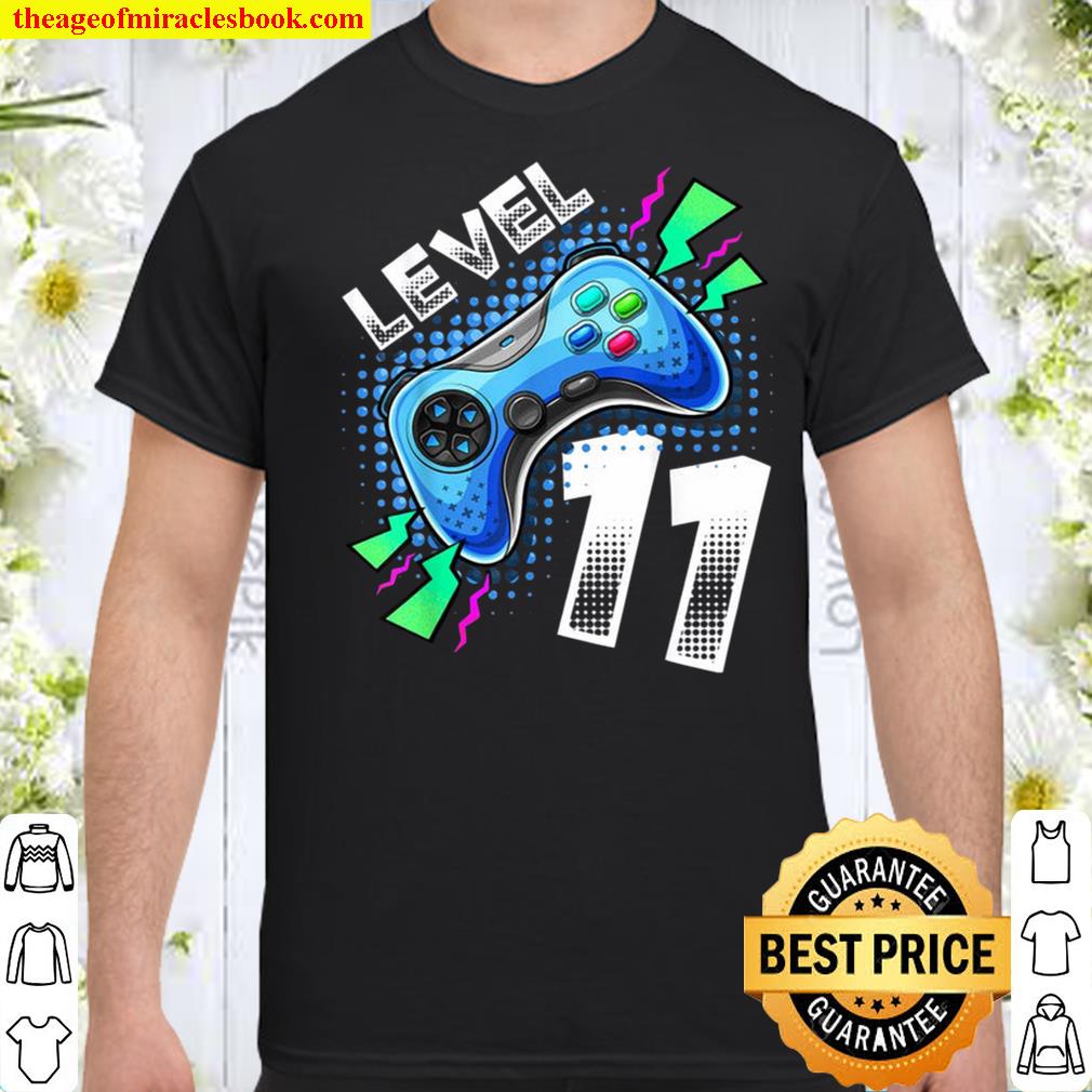 Personalized Level 11 Video Game Controller 11th Birthday Gamer Gift Boys Shirt Personalized Level 11 Video Game Controller 11th Birthday Gamer Gift Boys Shirt