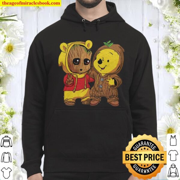 Pooh And Groot Hoodie