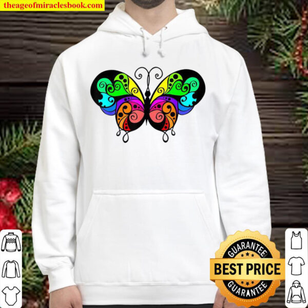 Rainbow Butterfly Pride Month Hoodie