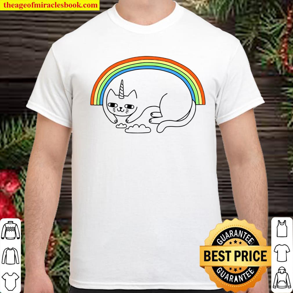 Rainbow Unicorn Kitten Shirt