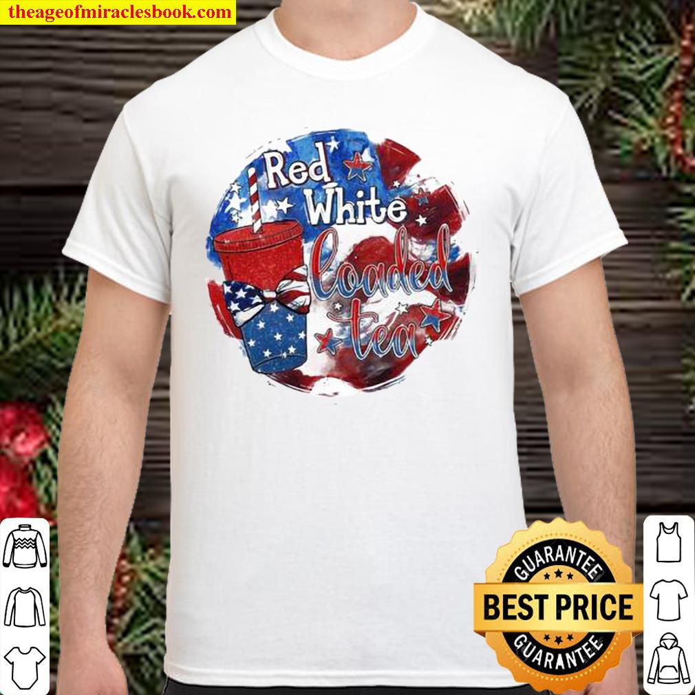 Red White Loaded Tea Shirt