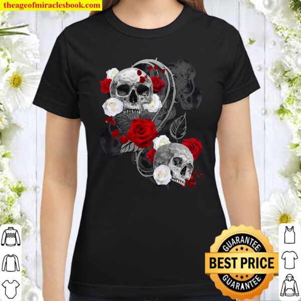 SKULL ROSE Classic Women T-Shirt