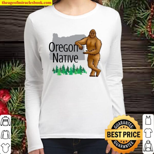 Sasquatch Oregon Native Women Long Sleeved