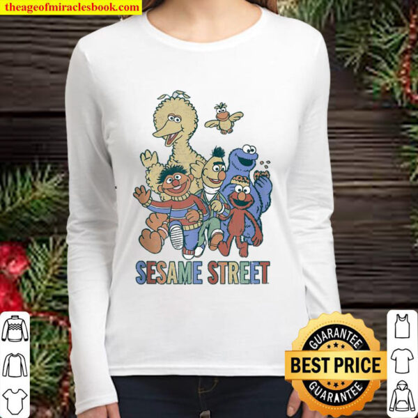 Sesame Street Colorful Group Women Long Sleeved