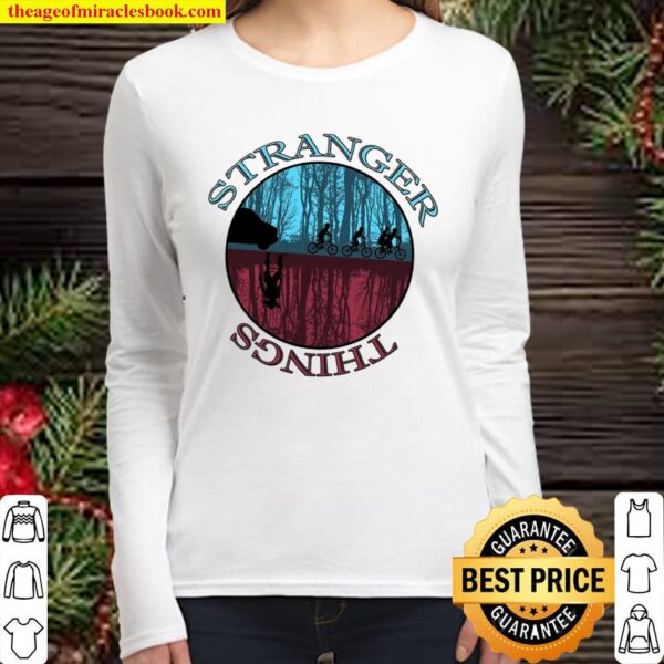 Stranger Things Silhouette Chase Women Long Sleeved
