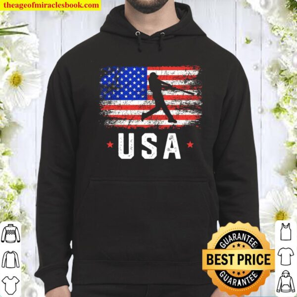 USA Flag Team Baseball Hoodie