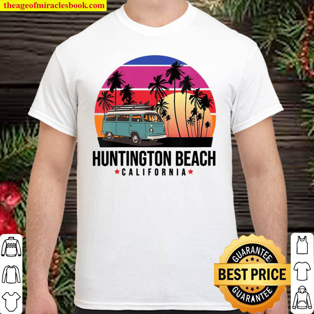 Womens California Huntington Beach Retro Surfer shirt Womens California Huntington Beach Retro Surfer shirt