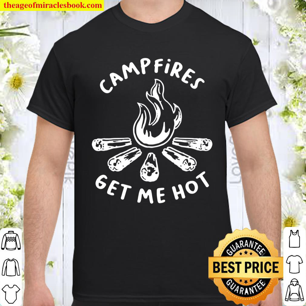 Womens Campfires Get Me Hot V-Neck Shirt Womens Campfires Get Me Hot V-Neck Shirt