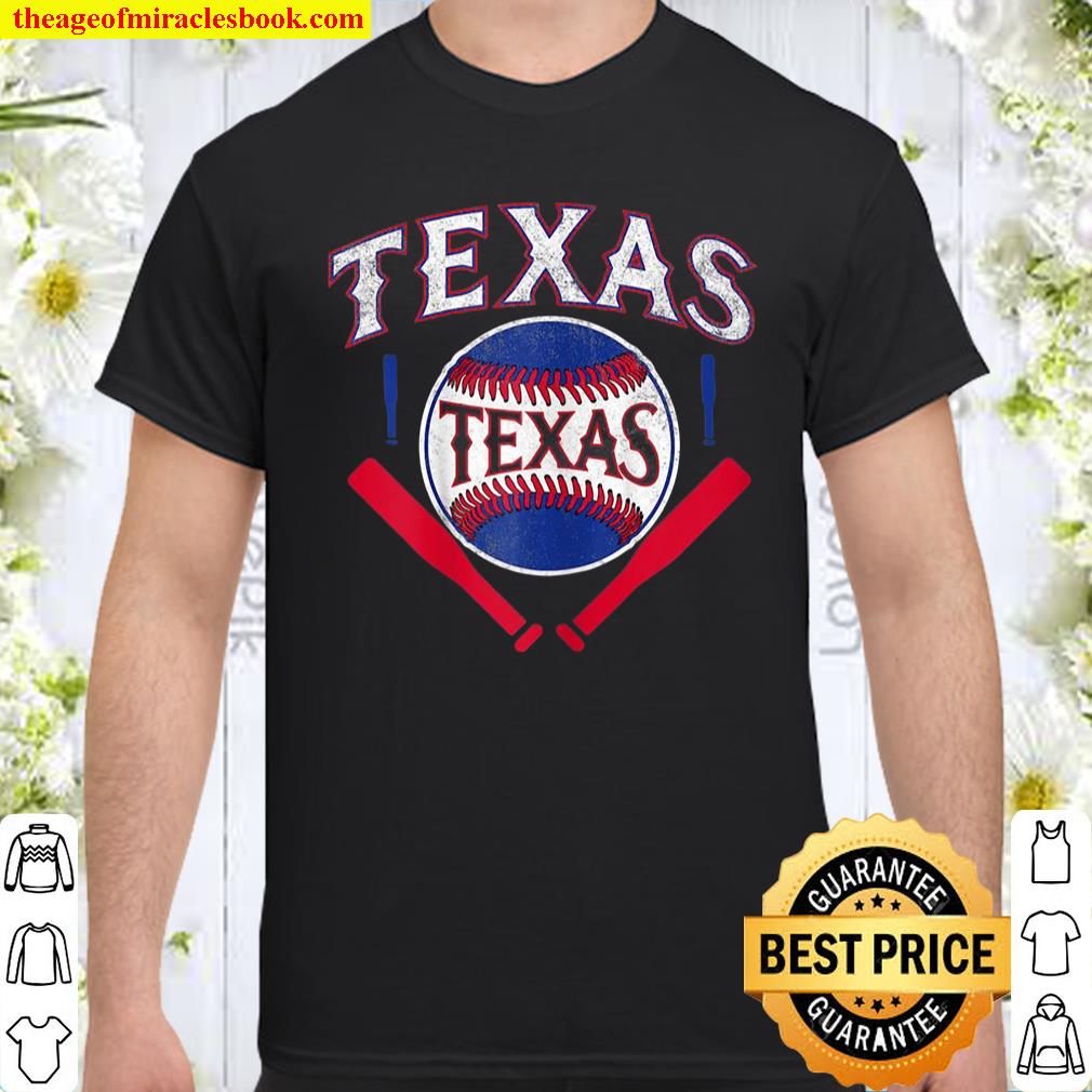 Womens Texas Baseball Vintage Distressed Game Day Ranger Tx State Shirt Womens Texas Baseball Vintage Distressed Game Day Ranger Tx State Shirt