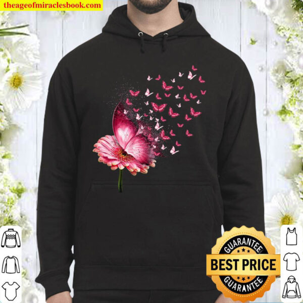 butterfly print daisy Hoodie