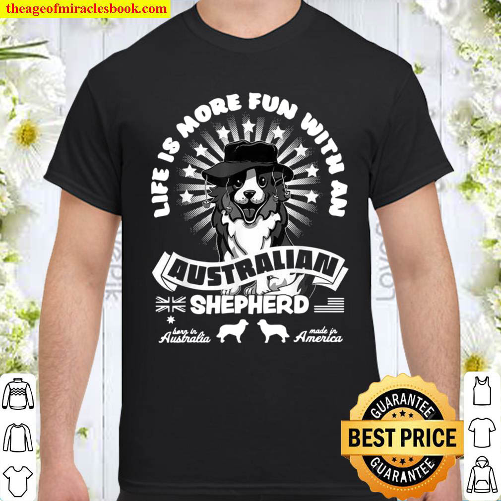 Official Australian Shepherd Aussie Cartoon Design Shirt