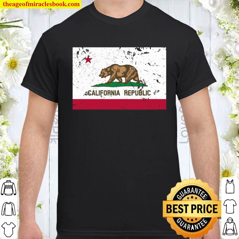 Official California State Flag – West Coast Ca Bear Republic Shirt