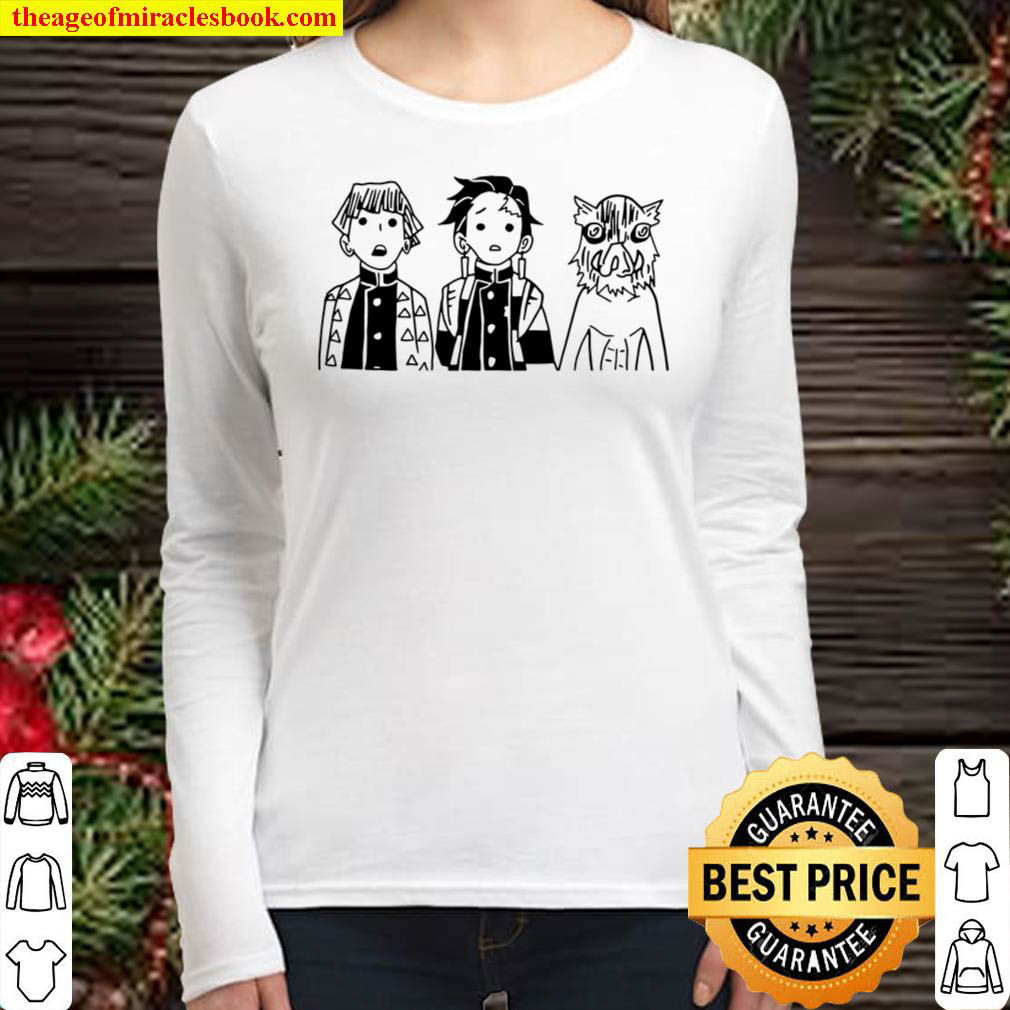 Demon Slayer Tanjiro Inosuke and Zenitsu Women Long Sleeved