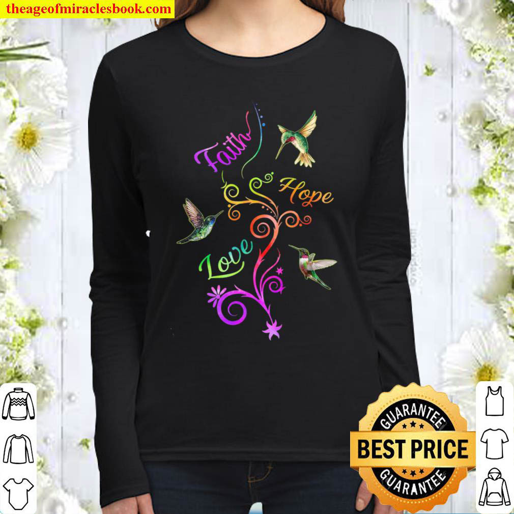 Faith Hope Love Women Long Sleeved