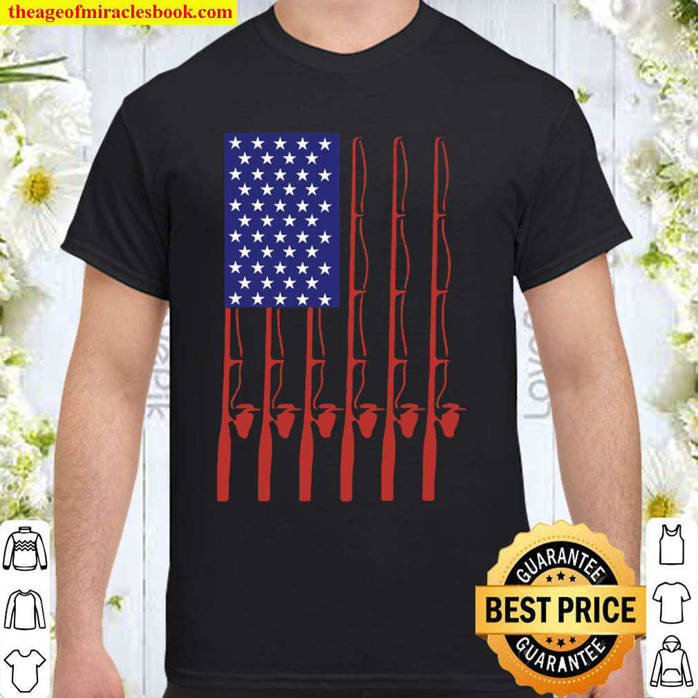 Official Fathers Day Fishing flag Shirt