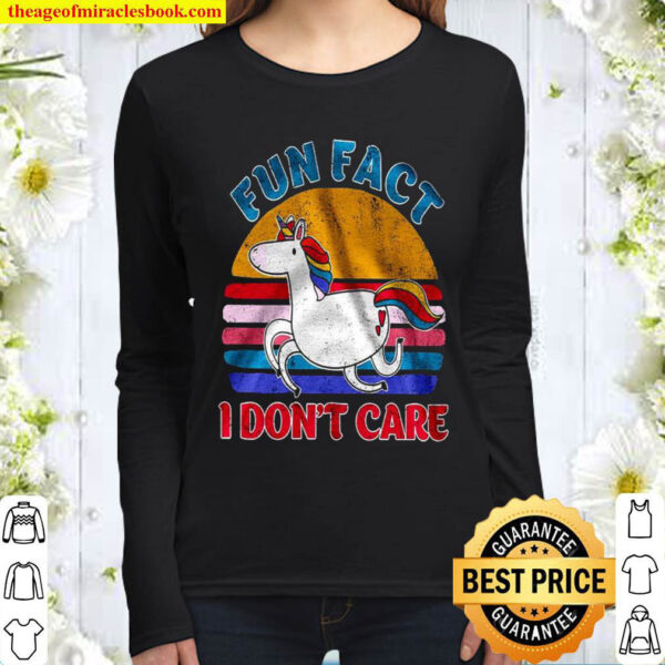 Fun Fact I Dont Care Women Long Sleeved