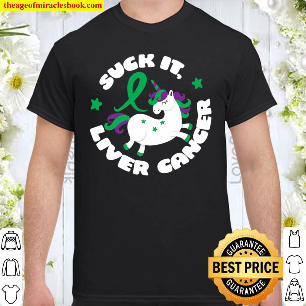 [Best Sellers] – Funny Suck It Liver Cancer Unicorn Fighter Survivor Shirt