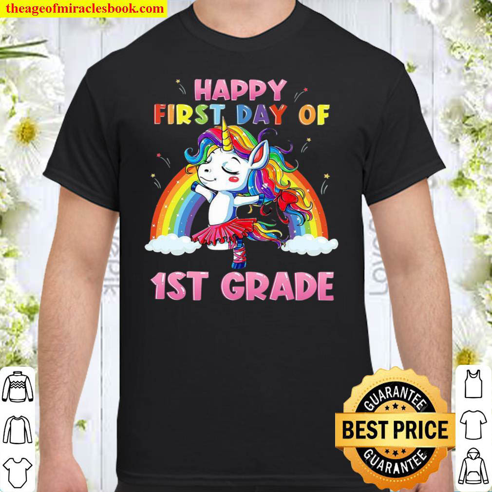 [Best Sellers] – Happy First Day Of 1st Grade , Rainbow First Grade Shirt