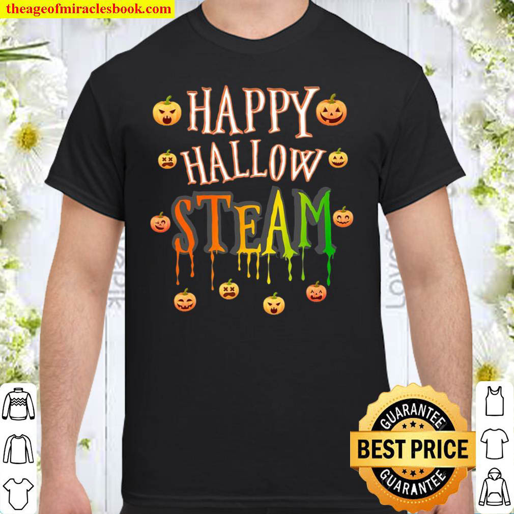 Official Happy Hallow Steam Engineering And Art Pumpkin Halloween Shirt Official Happy Hallow Steam Engineering And Art Pumpkin Halloween Shirt