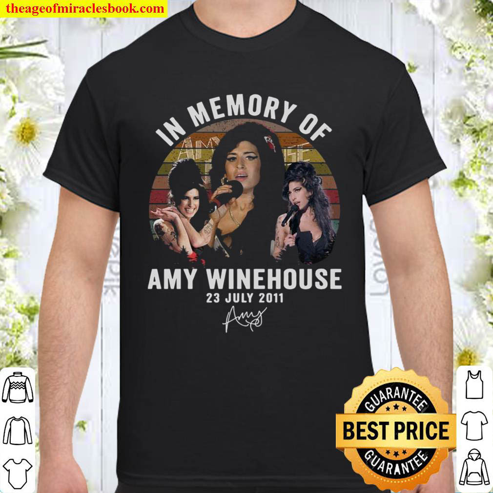 Official In Memory Of Amy Winehouse Signature Shirt