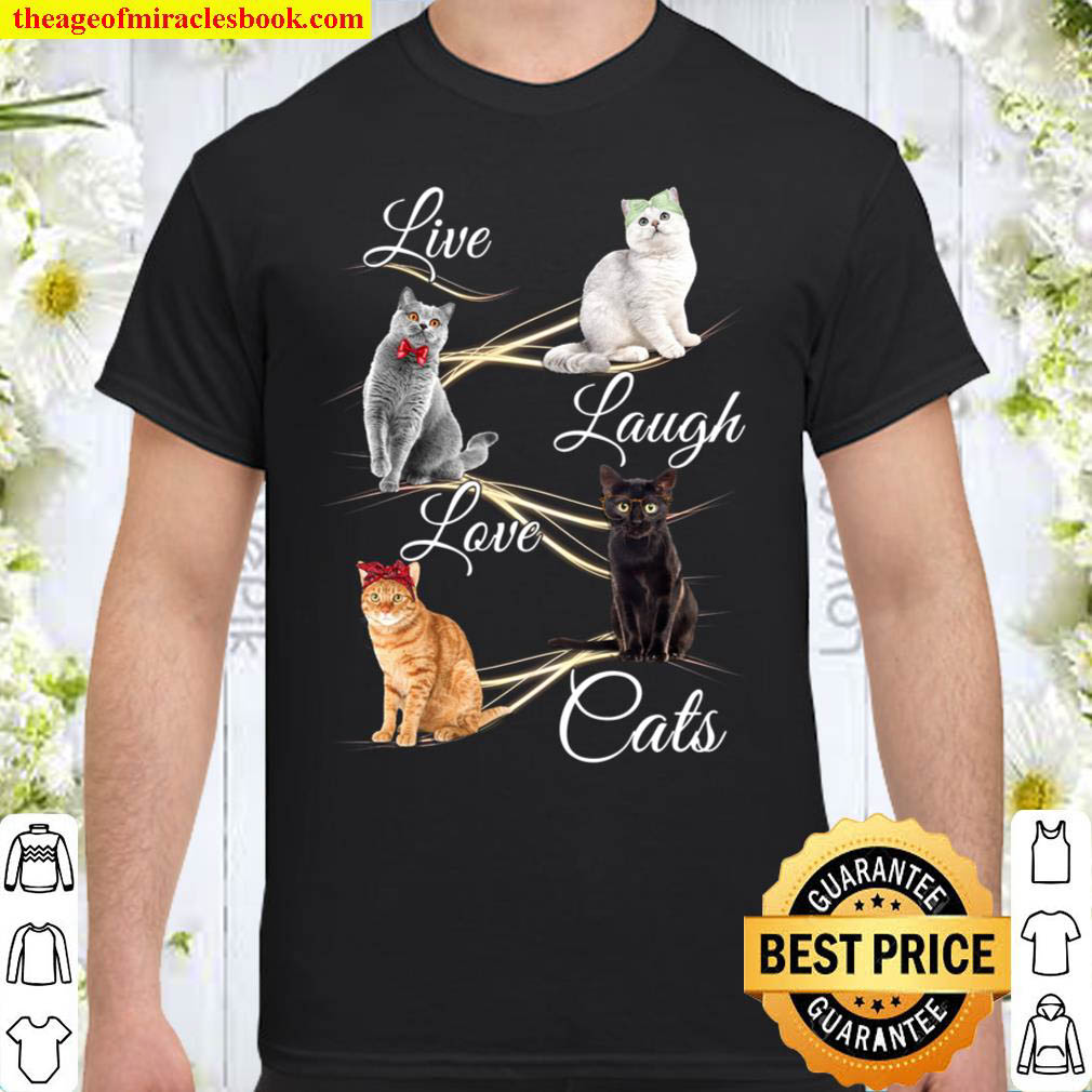 [Best Sellers] – Live Laugh Love Cat shirt